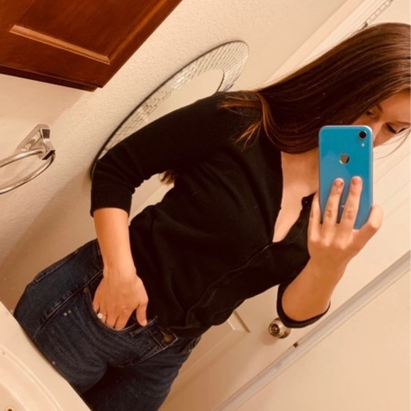 Black H&M Short Cardigan M - Picture 3 of 6